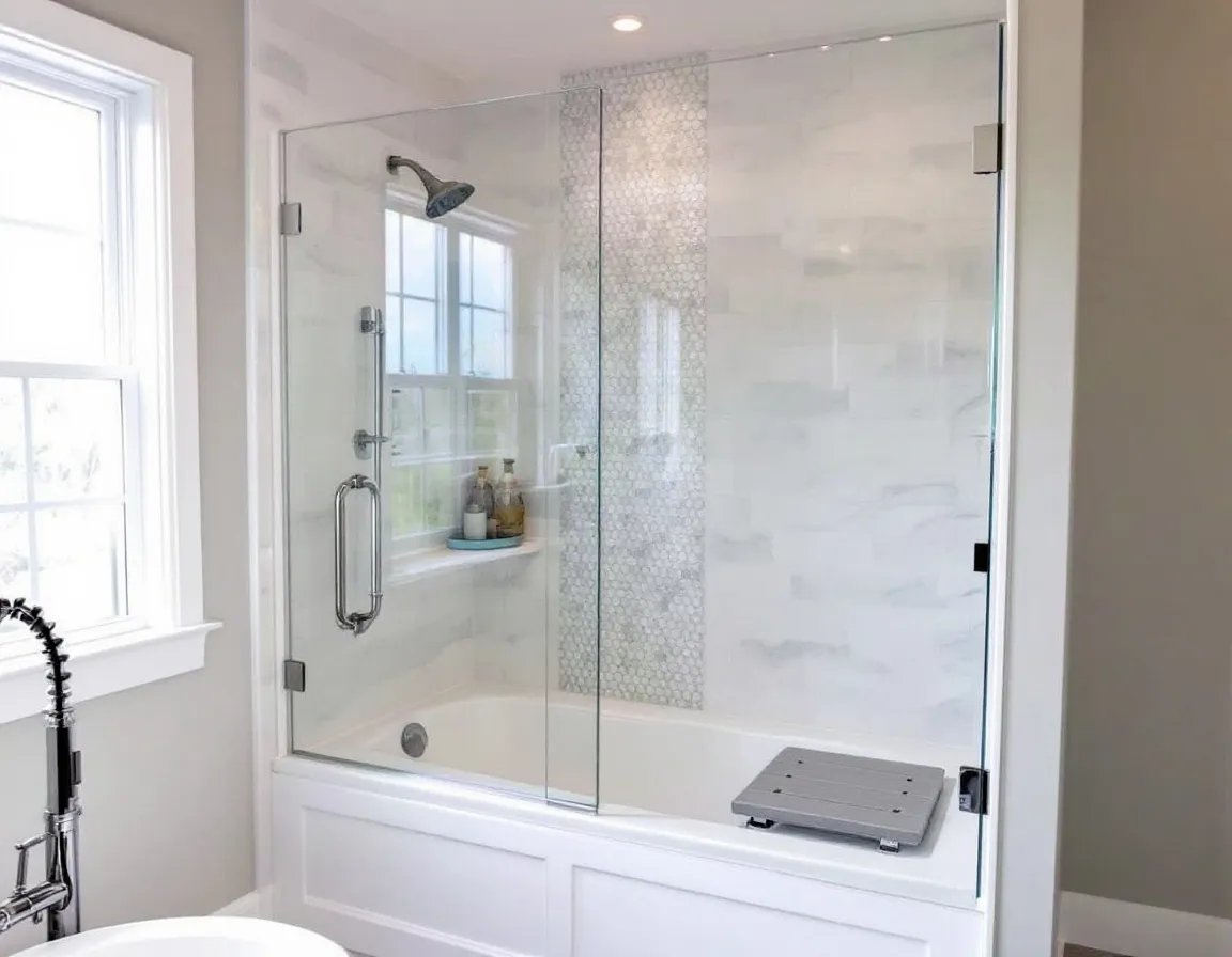 Tub-to-Shower Conversion project by Imagine Remodel in Newington, CT